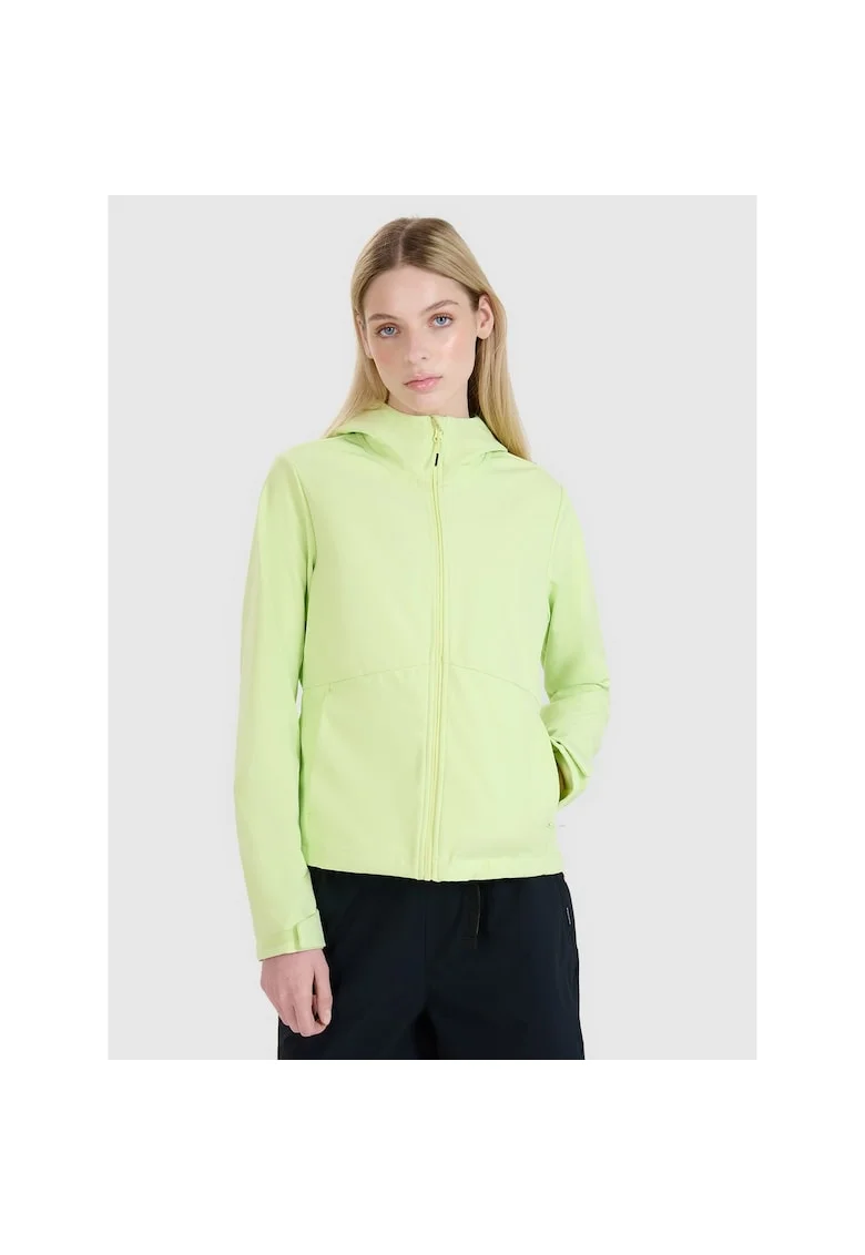Jacheta softshell femei  NeoDry 5000, verde, gluga, impermeabila