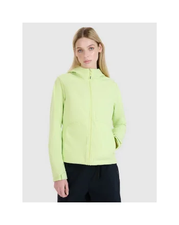 Jacheta softshell femei  NeoDry 5000, verde, gluga, impermeabila