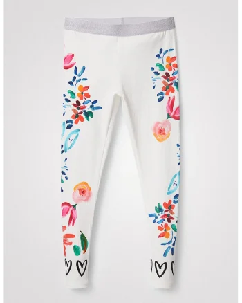 Colanti cu model floral, Rosu/Alb/Albastru