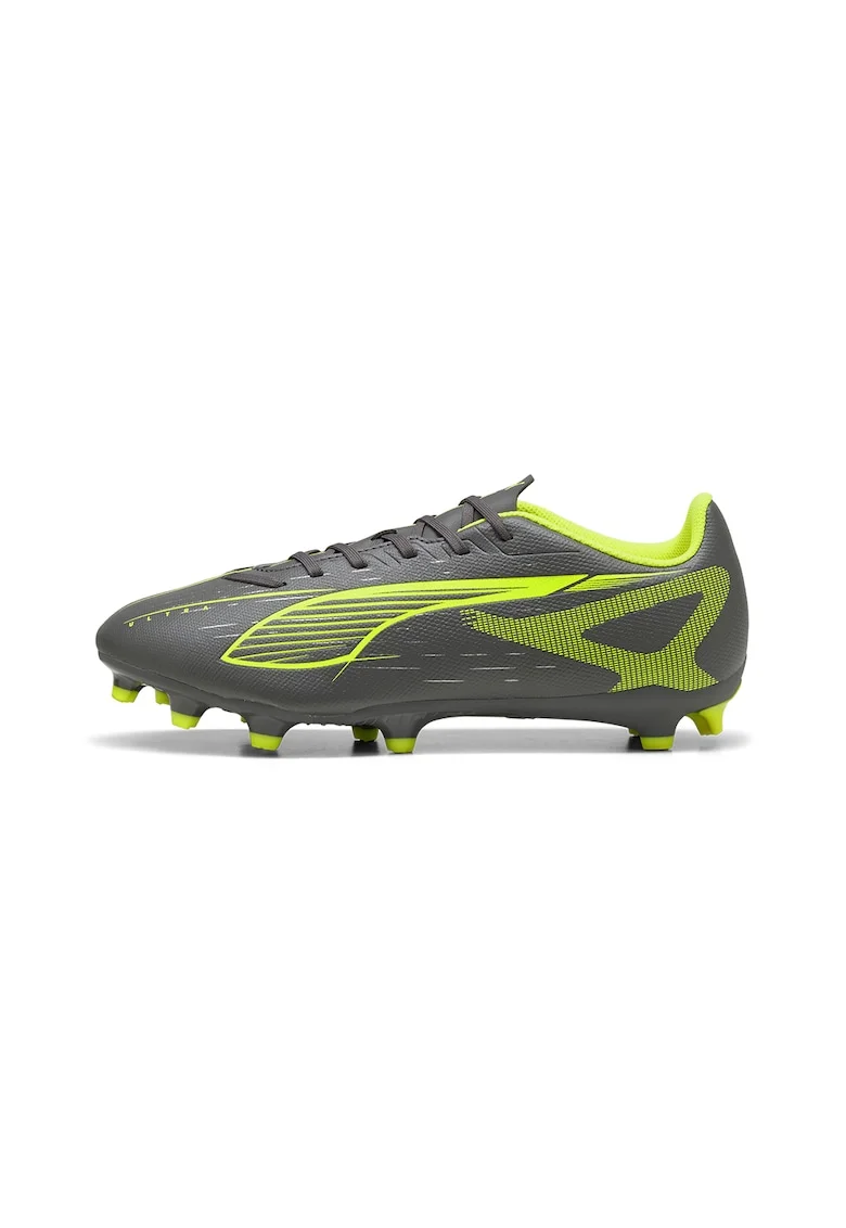 Pantofi unisex low-cut pentru fotbal Ultra, Verde lime/Gri inchis