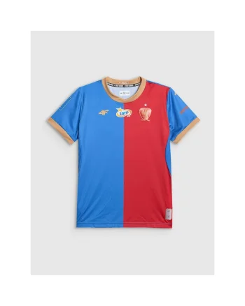Tricou sport copii  poliester, pentru fotbal, rosu/albastru