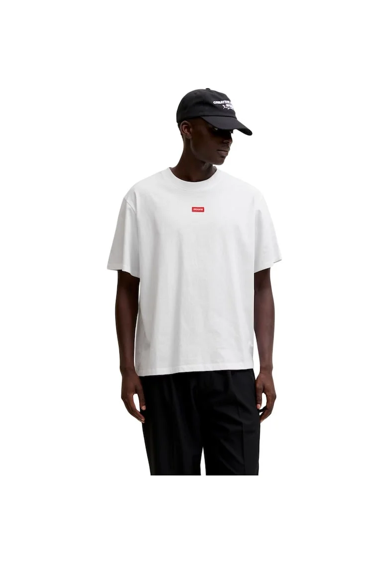 Tricou JACK &JONES Club Badge 60242, Alb