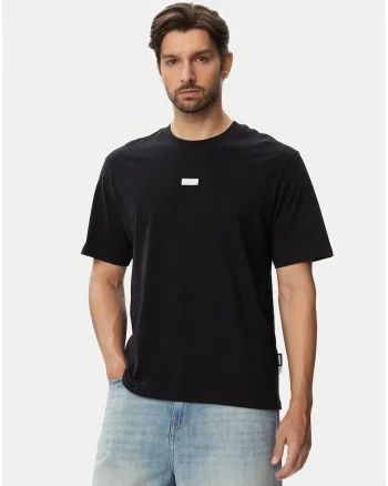 Tricou JACK &JONES Club Badge 60237, Negru