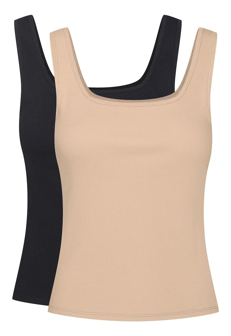 Maiouri dama  set de 2 perechi Negru, bej, Bej | Negru