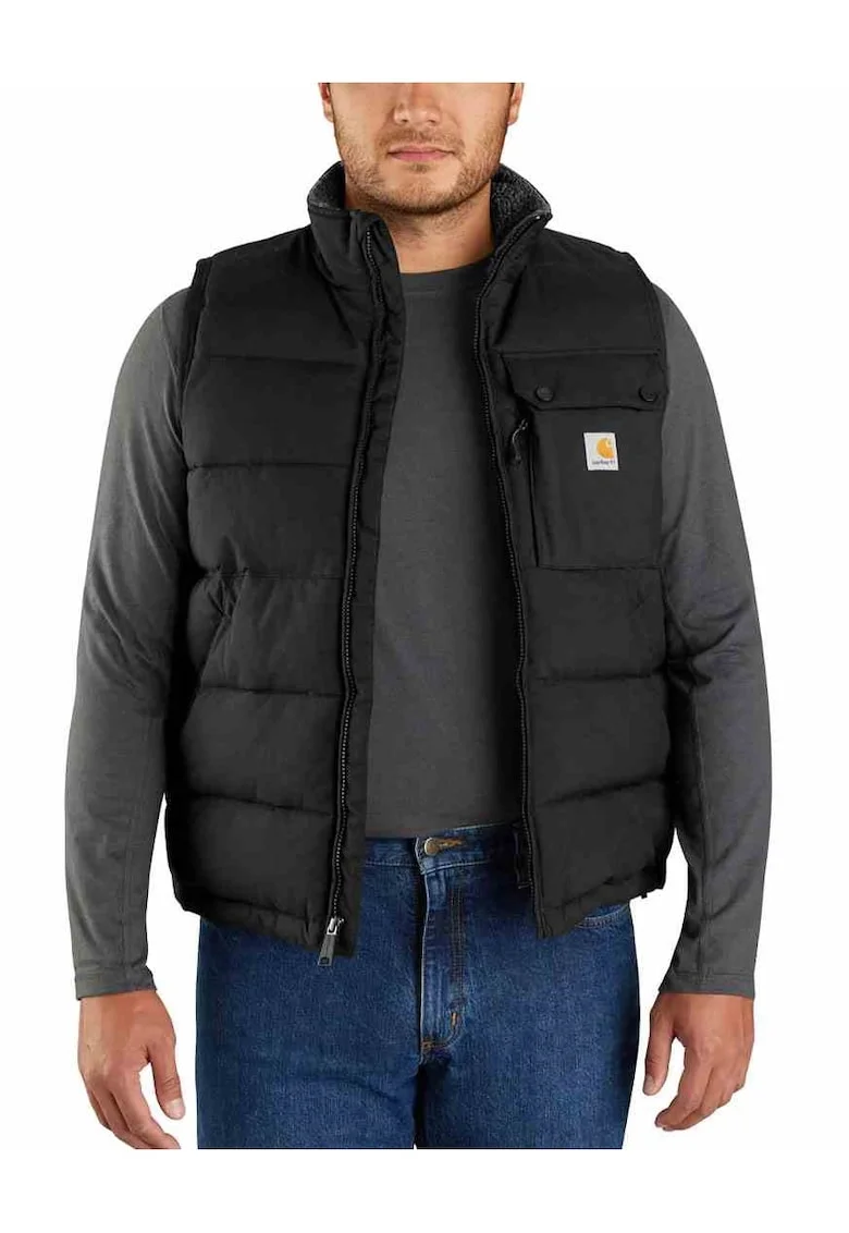 Vest barbati,  Montana, negru, puf sintetic, impermeabil, izolatie Sherpa,