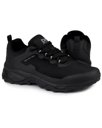 Pantofi sport barbati,  trekking, negru, material softshell,