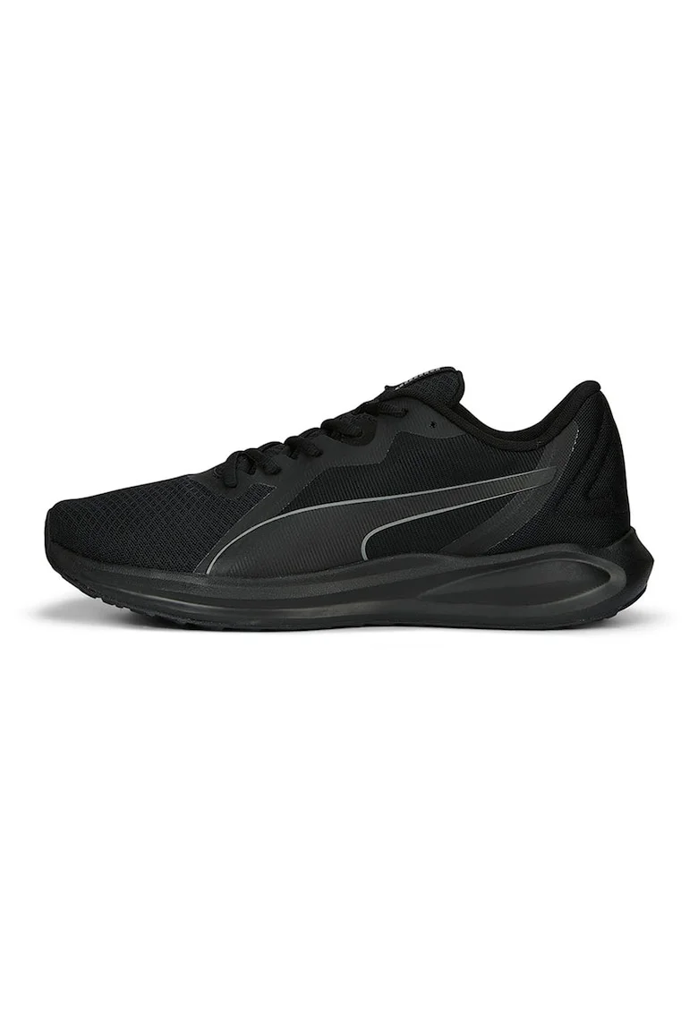 Pantofi cu garnituri de plasa pentru alergare Twitch Runner Fresh, Negru stins
