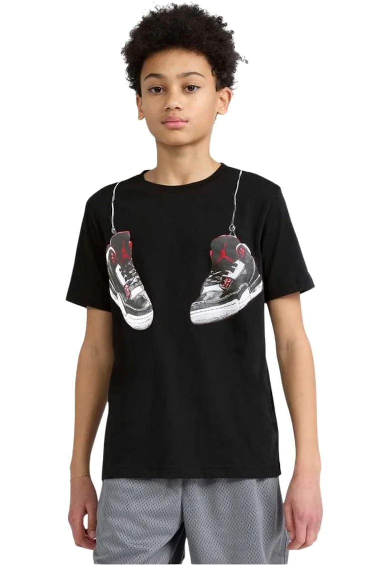 Tricou  Hanging AJ3 Shoe Strings 60360, Negru