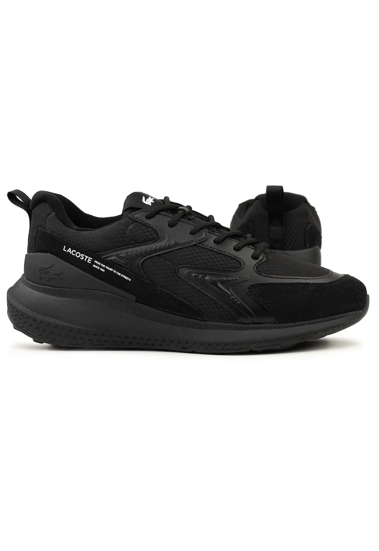 Pantofi sport barbati,  L003 Eco Core Active, negru, piele ecologica si piele intoarsa,