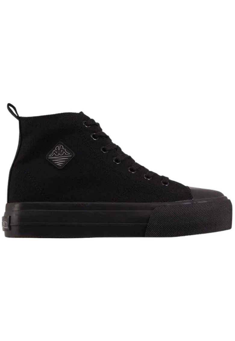 Pantofi sport dama  Viska OC, negru, textil, talpa inaltata