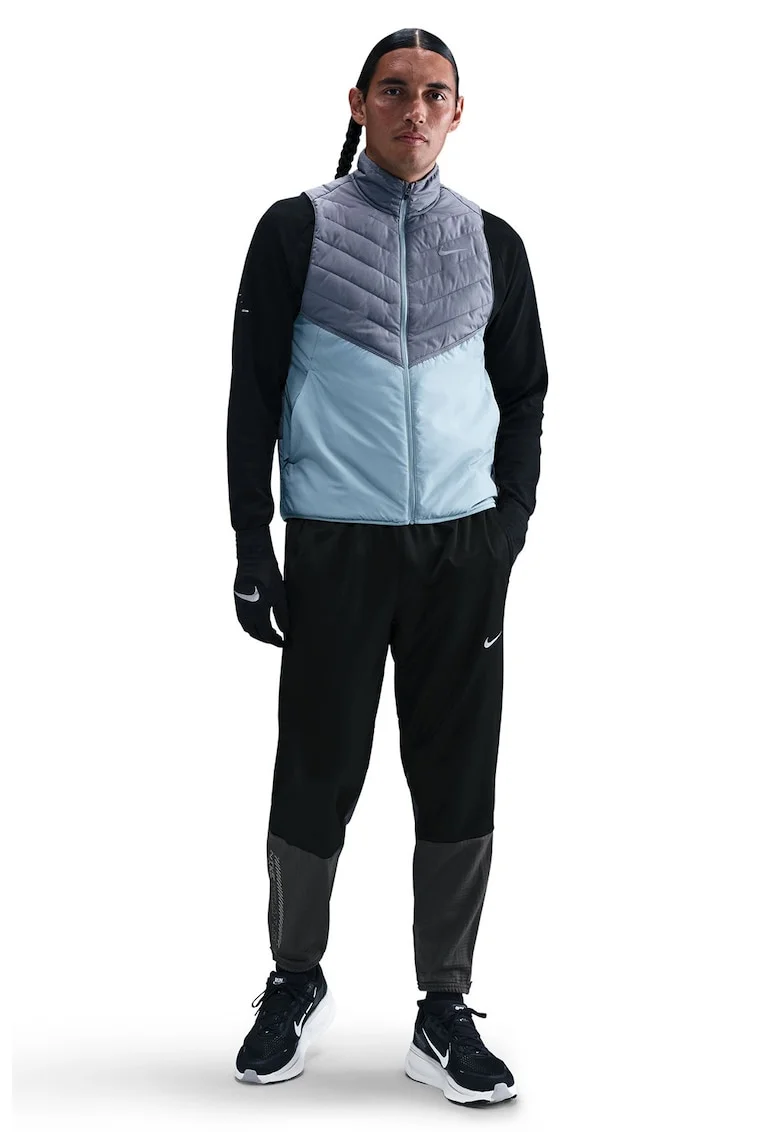 Pantaloni pentru alergare Winterizer Challenger, Negru/Gri inchis