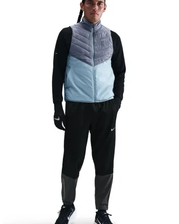 Pantaloni pentru alergare Winterizer Challenger, Negru/Gri inchis