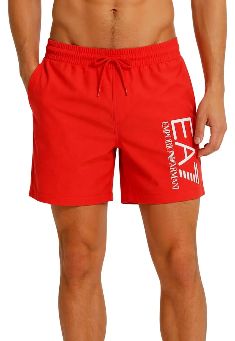 Short  EA7 Visibility Shorts 61132, Rosu