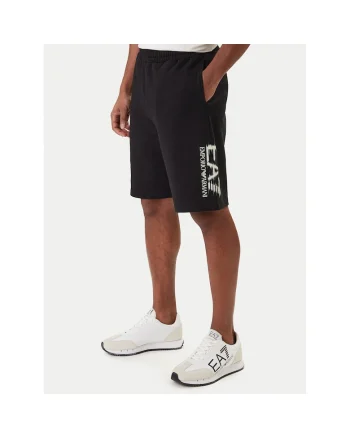 Pantaloni scurti sport barbati,  bumbac, negru