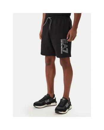 Pantaloni scurti sport barbati,  bumbac negru