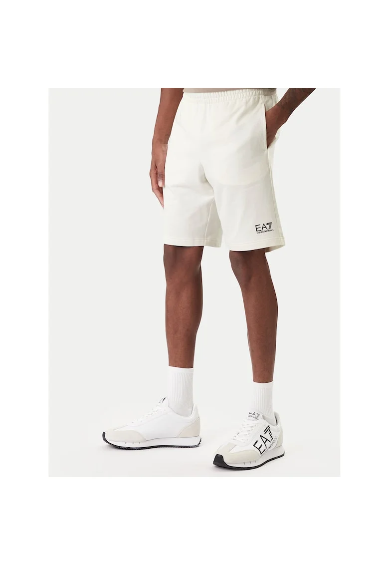 Pantaloni sport barbati,  bumbac, ecru