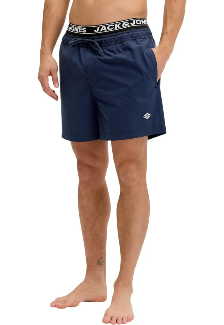 Short JACK &JONES Maui Surf Double Swim 61382, Albastru inchis