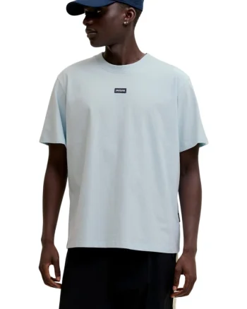 Tricou JACK &JONES Club Badge SS 61387, Albastru deschis