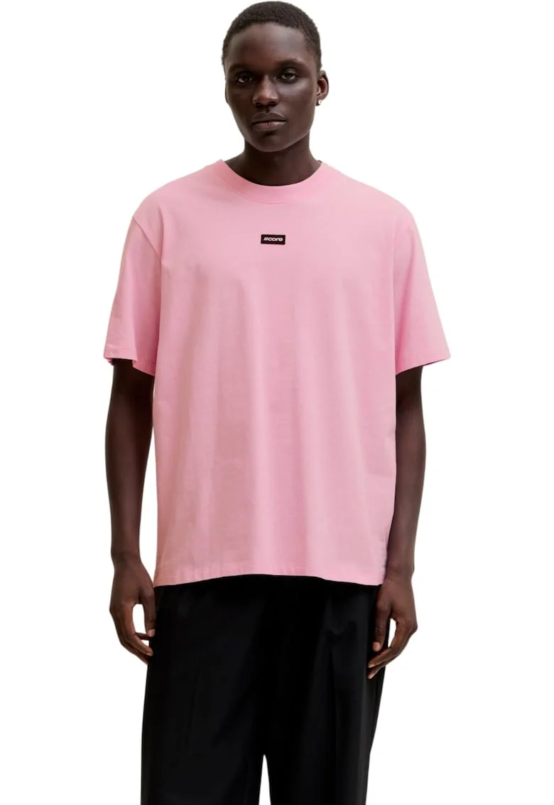 Tricou JACK &JONES Club Badge SS 61391, Roz