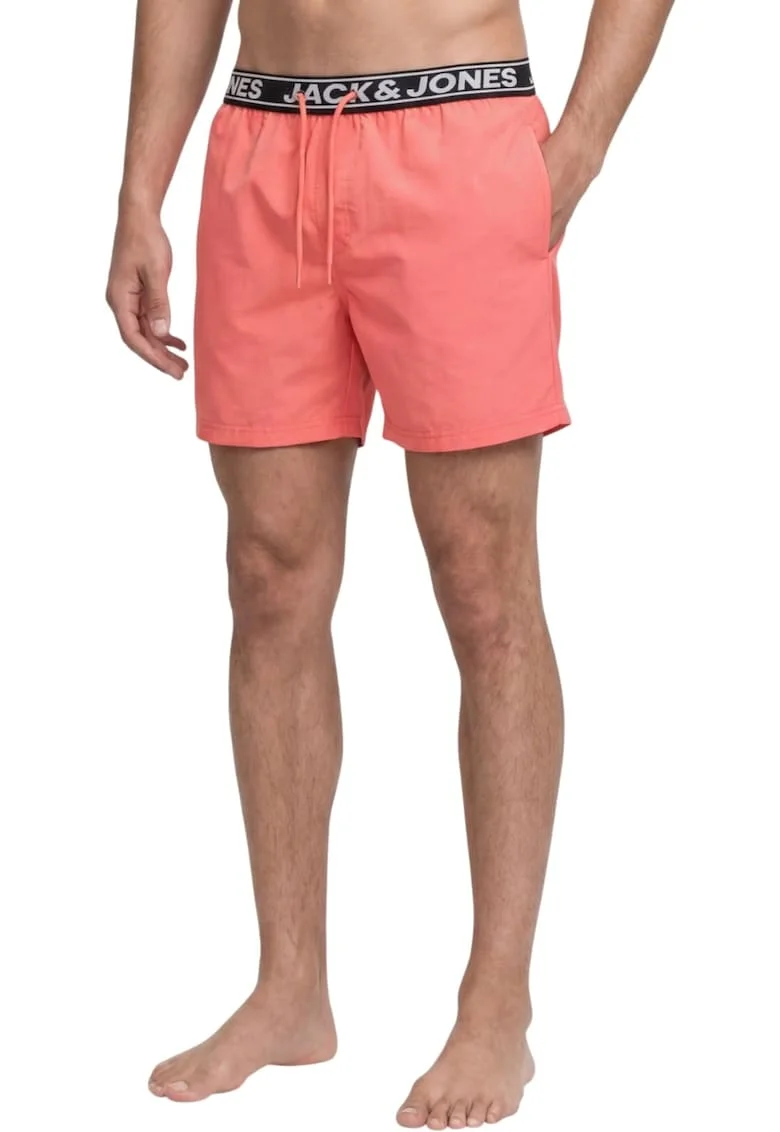 Short JACK &JONES Maui Surf Double Swim 61377, Portocaliu