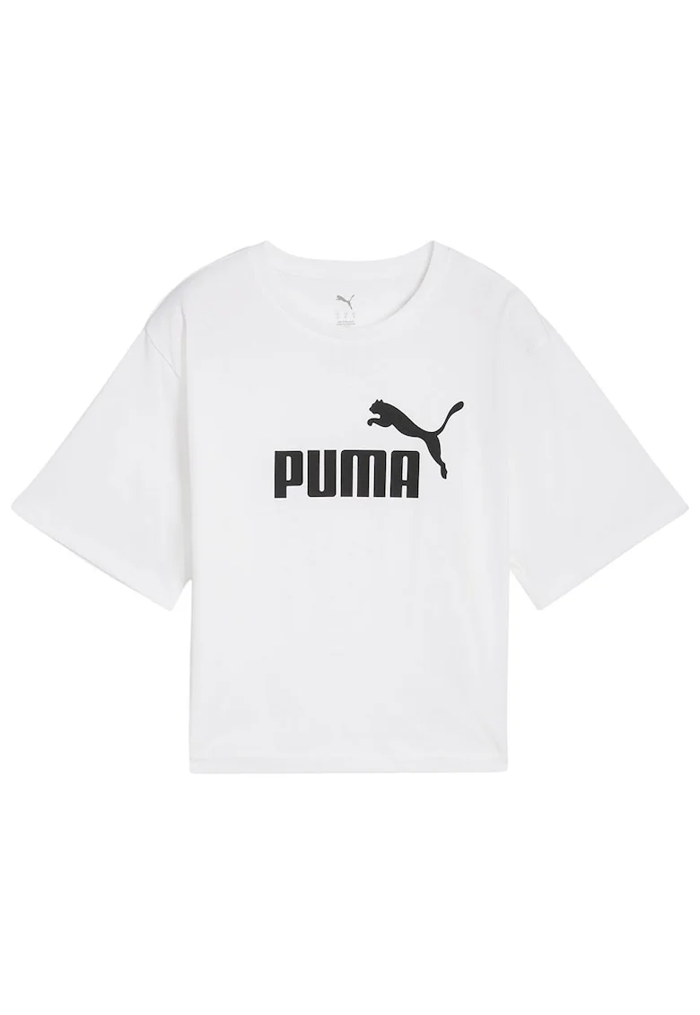 Tricou sport  Essentials, croiala lejera, alb, bumbac reciclabil
