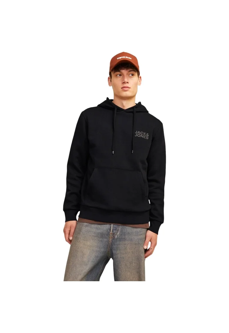 Hanorac JACK &JONES Corp Logo SP Negru, Negru