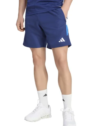 Pantaloni scurti cu buzunare cu fermoar pentru fotbal Trio, Albastru inchis
