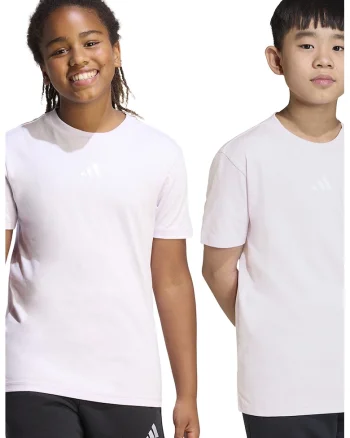 Tricou de bumbac cu decolteu la baza gatului, Alb/Albastru lavanda