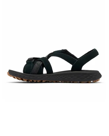 Sandale Konos Esla din piele intoarsa si material textil pentru trekking, Negru