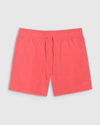 Pantaloni de Plaja Barbati  Uscare Rapida, Confortabile, Coral, Polyester,