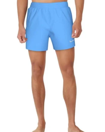 Pantaloni scurti de baie  albastru, material sportiv, sintetic
