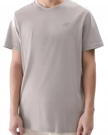 Tricou din bumbac cu decolteu la baza gatului,