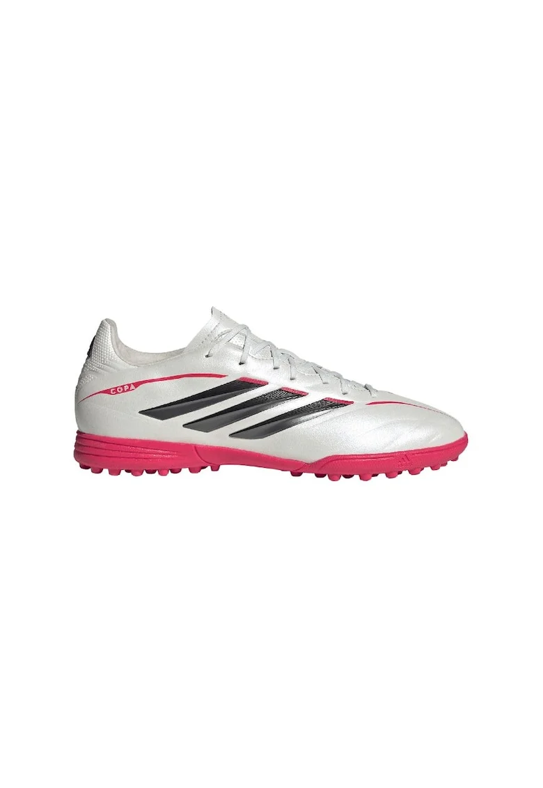 Pantofi Copa Pure IV League pentru fotbal, Negru/Roz aprins/Argintiu deschis