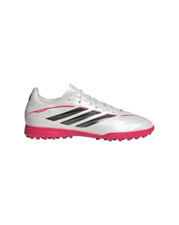 Pantofi Copa Pure IV League pentru fotbal, Negru/Roz aprins/Argintiu deschis