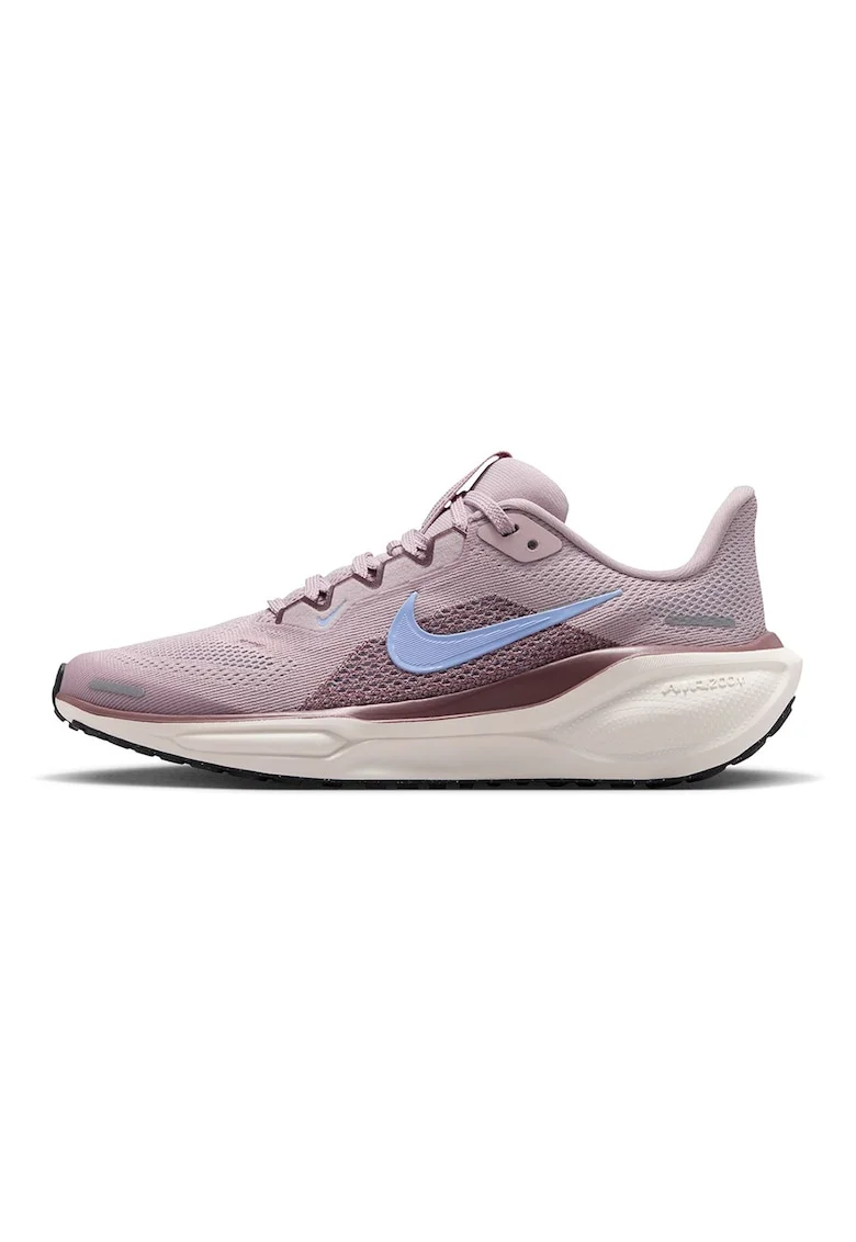 Pantofi Pegasus 41 din material textil cu aplicatie logo pentru alergare, Roz prafuit