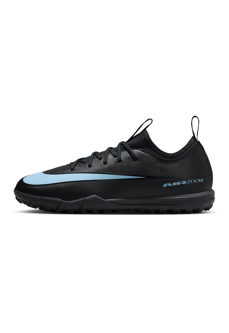Pantofi Jr. Mercurial Vapor 16 cu branturi cu amortizare, pentru fotbal, Negru/Albastru glaciar