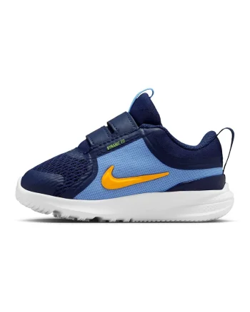Pantofi Star Runner 5 din material textil cu velcro, pentru alergare, Portocaliu/Bleumarin