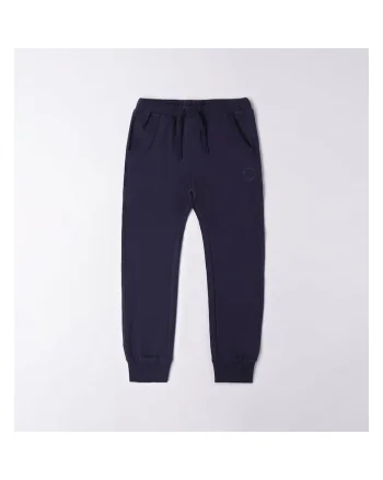 Pantaloni sport cu siret pentru baiat,  4.6180, Bleumarin,