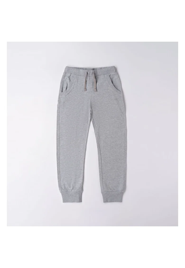 Pantaloni sport cu siret pentru baiat,  4.6180, Gri,