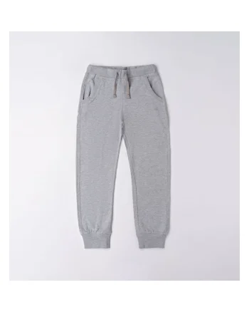 Pantaloni sport cu siret pentru baiat,  4.6180, Gri,