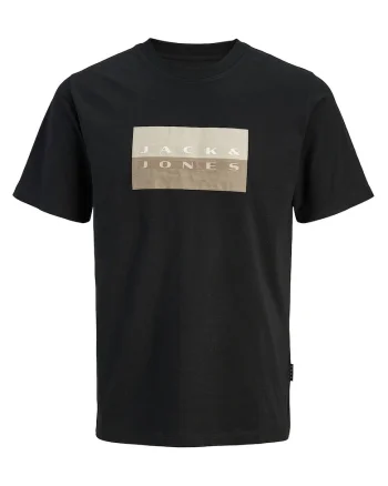 Tricou JACK &JONES Fusion Dots Print 59850, Negru