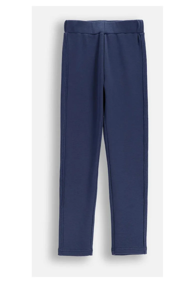 Colanti  bleumarin imblaniti pentru fete, elastic, crac lung, material poliester