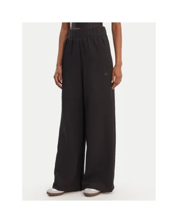 Pantaloni sport dama,  bumbac si poliester reciclat, negru,