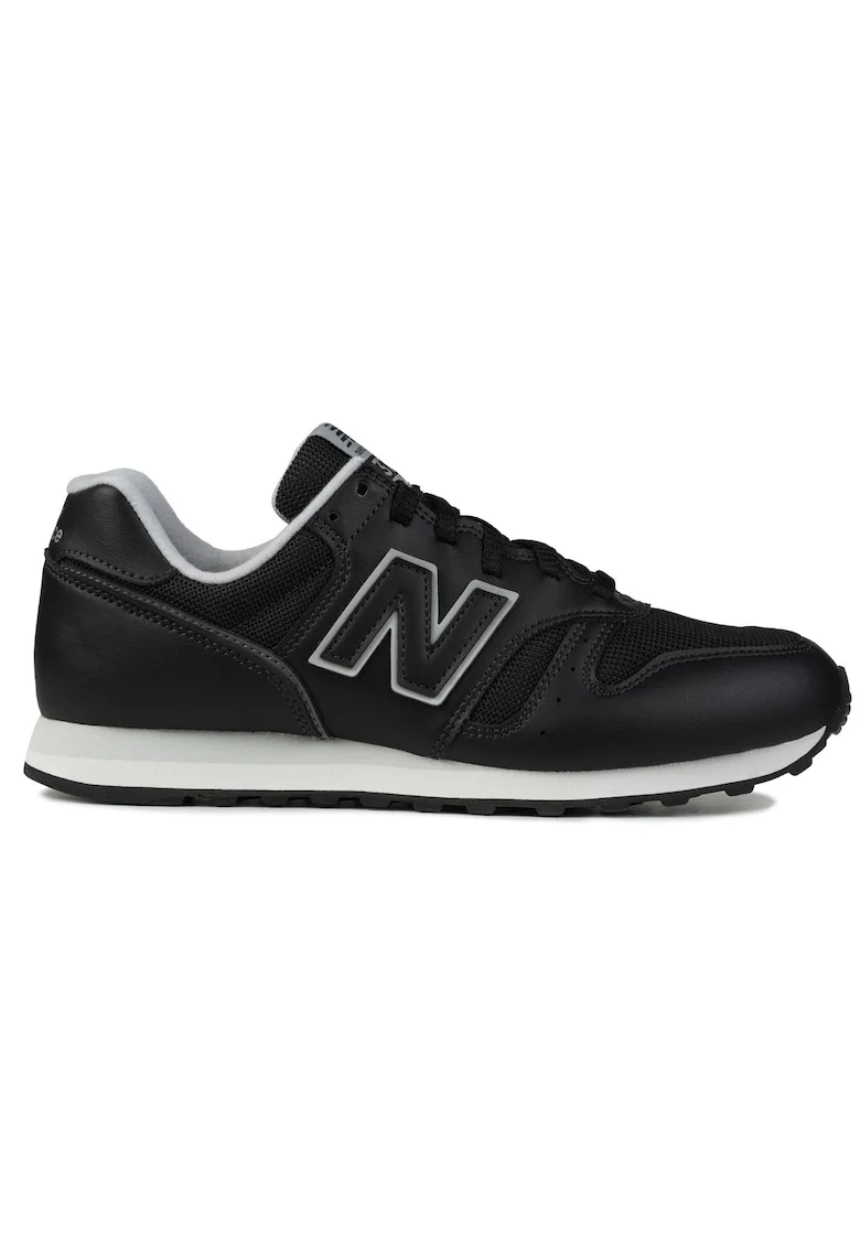 Pantofi sport barbati,  373, piele naturala, negru
