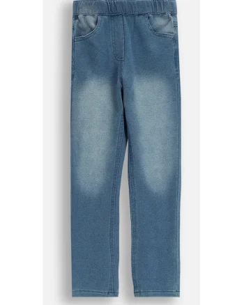 Blugi pentru copii,  ZC5123501RGK-014, denim/bumbac, cu banda elastica, albastru