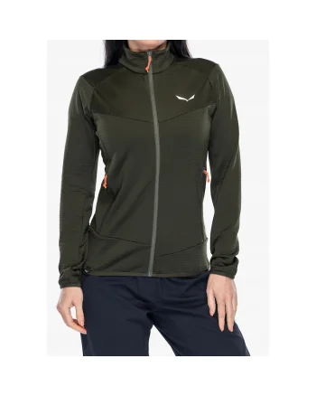 Jacheta sport dama,  Verde inchis, Poliester/Elastan,