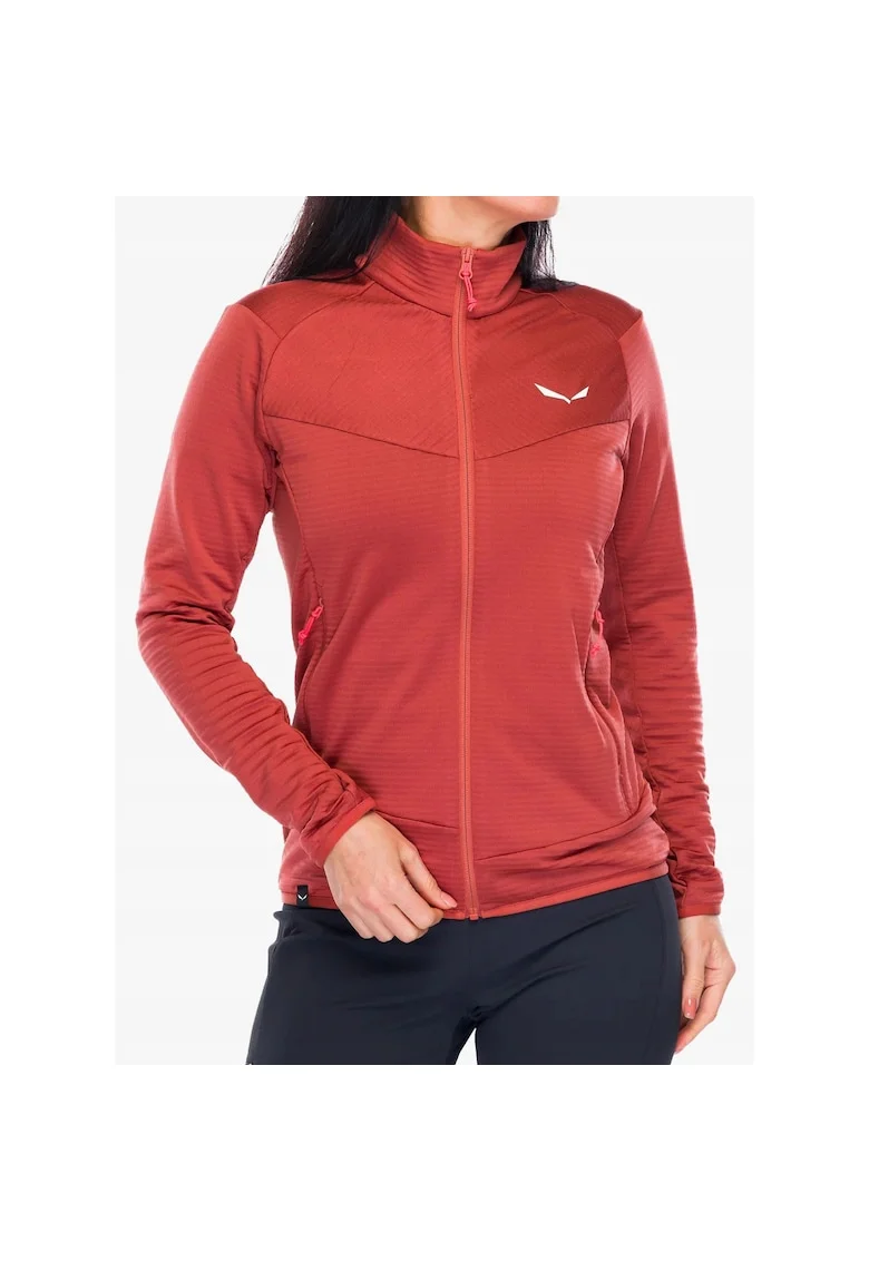 Jacheta sport dama,  Rosu, Poliester/Elastan