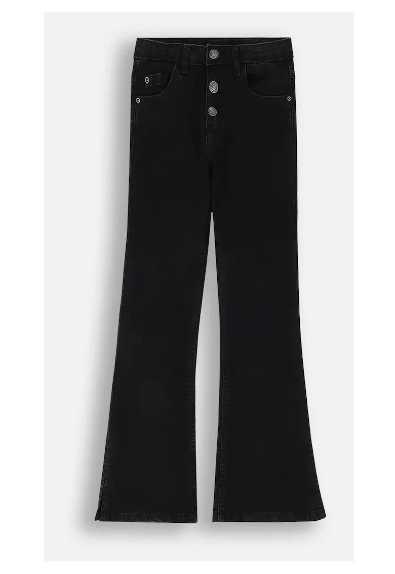 Blugi  ZC4123104JCG-021, bumbac, evazati, negru