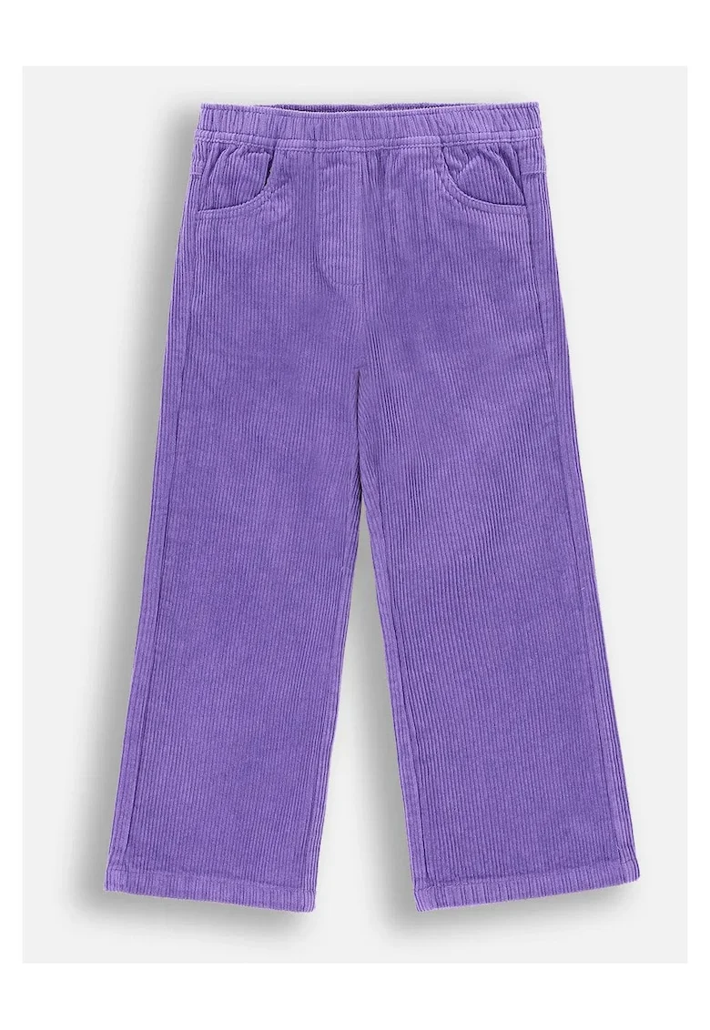 Pantaloni copii,  ZC4119101AGK-016, catifea, evazati, violet