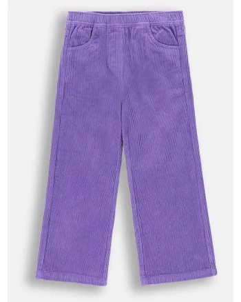 Pantaloni copii,  ZC4119101AGK-016, catifea, evazati, violet